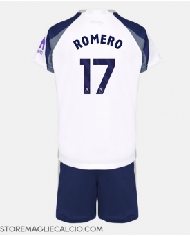 Tottenham Hotspur Cristian Romero #17 Maglia Gara Casa Repliche 2025-26 Bambino Maniche Corte